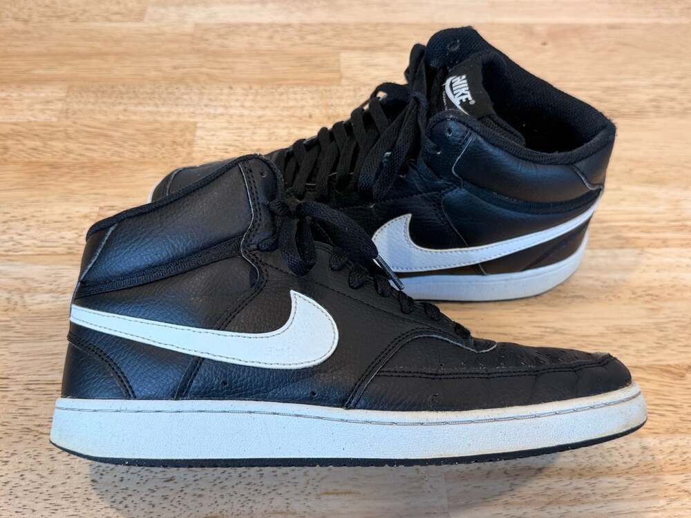 Nike Court Vision Mid Black White Athletic Shoes Men’s Size 8